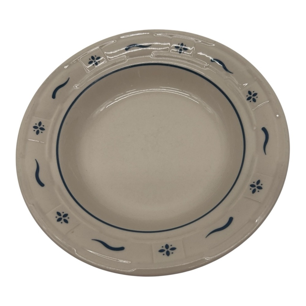 Longaberger Woven Traditions Classic Blue Small Bowl Salad Soup cereal  Dessert